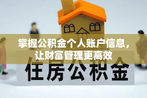 乐亭掌握公积金个人账户信息，让财富管理更高效